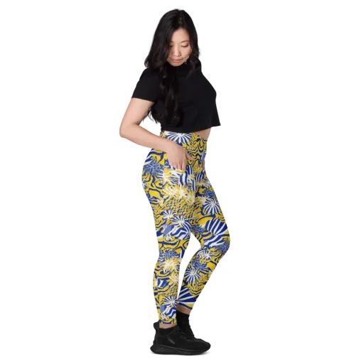 Bluebird Mirage on a Leggings with Pockets