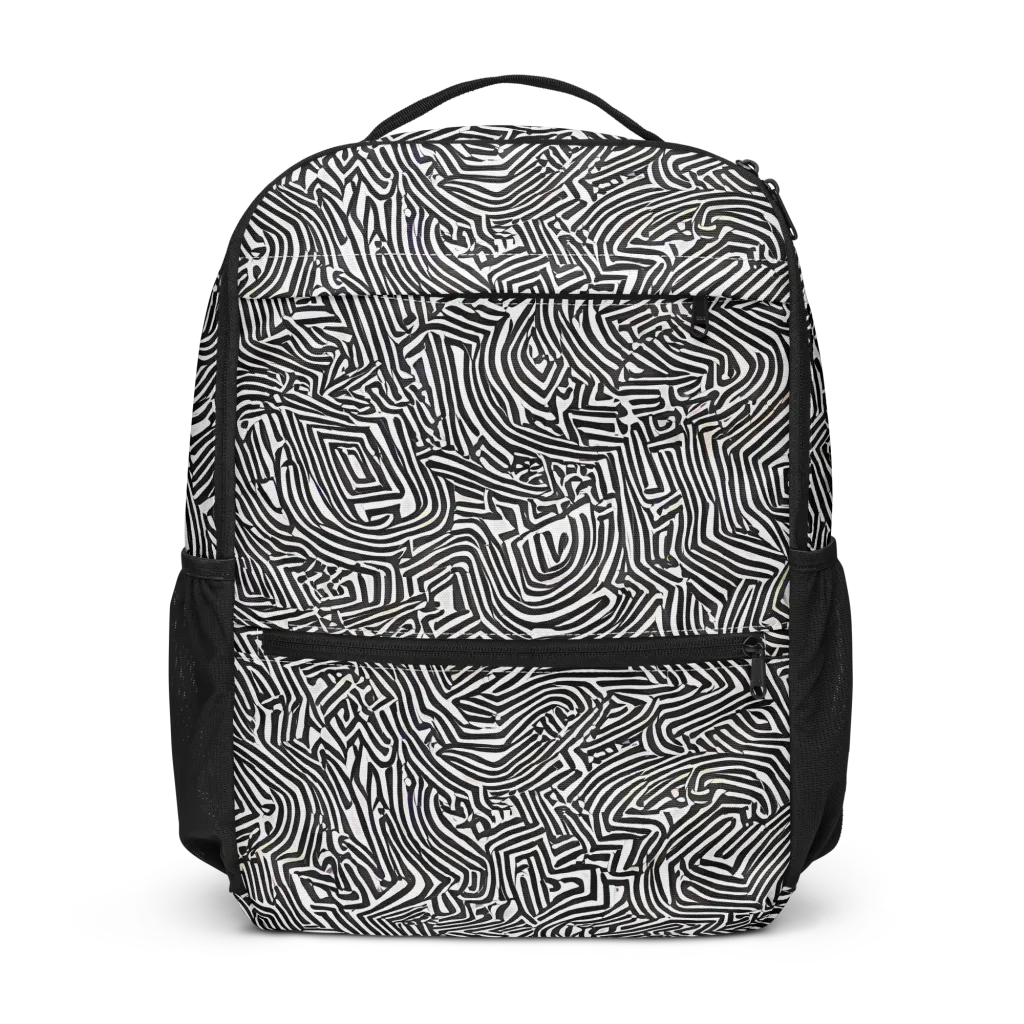 Obsidian Maze on Utility Backpack — Front
