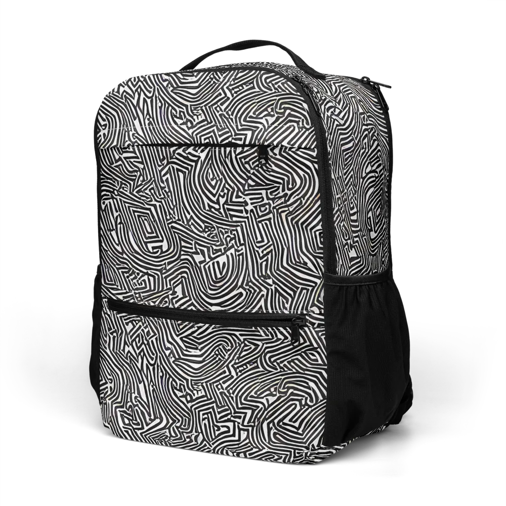 Obsidian Maze on Utility Backpack — Left Front