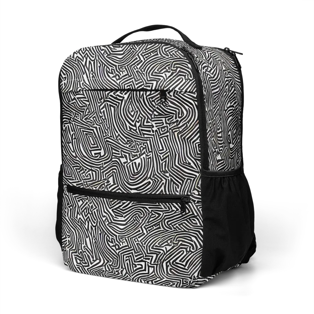 Obsidian Maze on Utility Backpack — Left Front