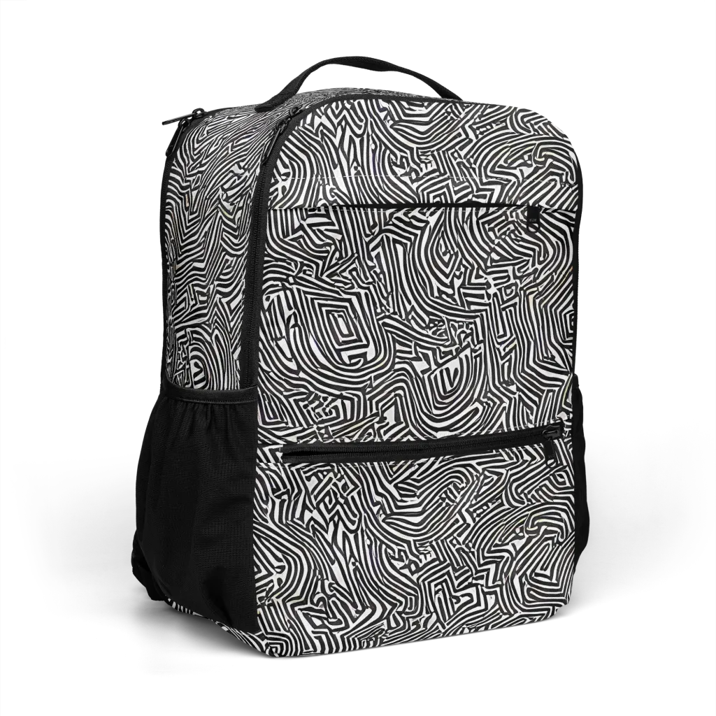 Obsidian Maze on Utility Backpack — Right Front