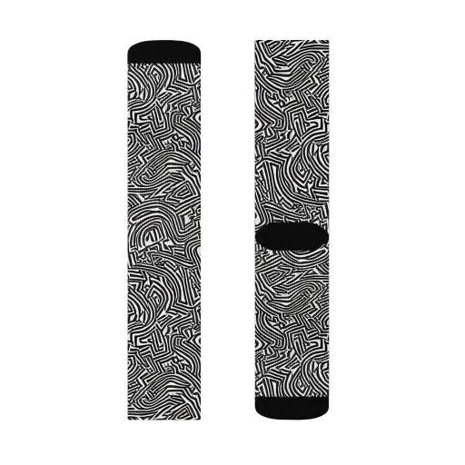 Obsidian Maze on a Socks