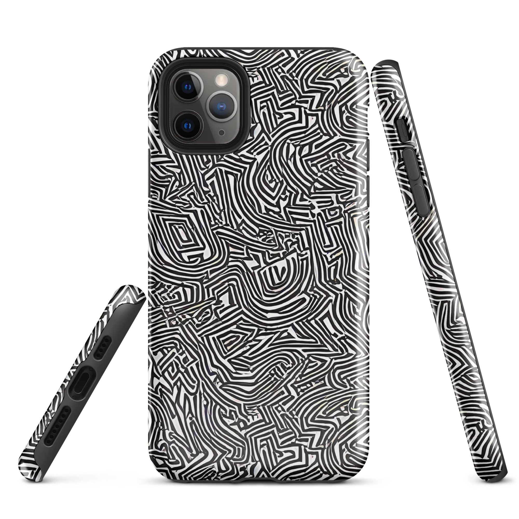 Obsidian Maze on Tough Case for iPhone® — Front