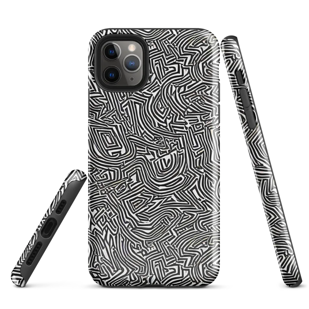 Obsidian Maze on Tough Case for iPhone® — Front