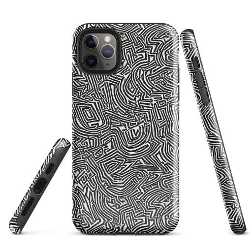 Obsidian Maze on a Tough Case for iPhone®