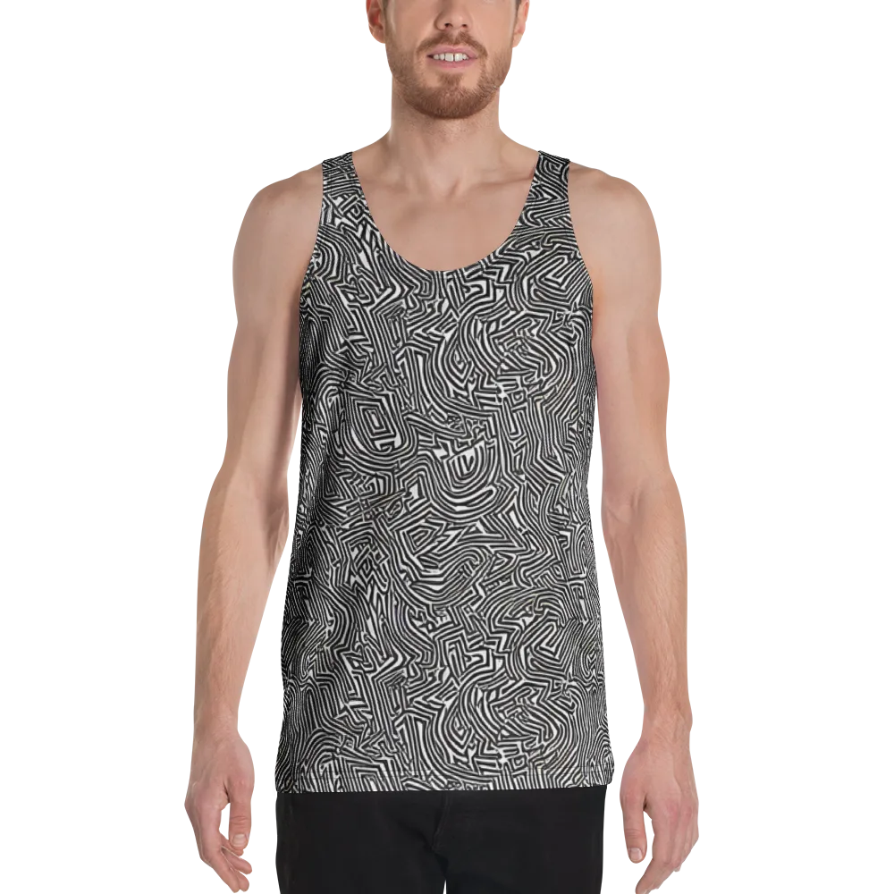 Obsidian Maze on Men's Tank Top — Front