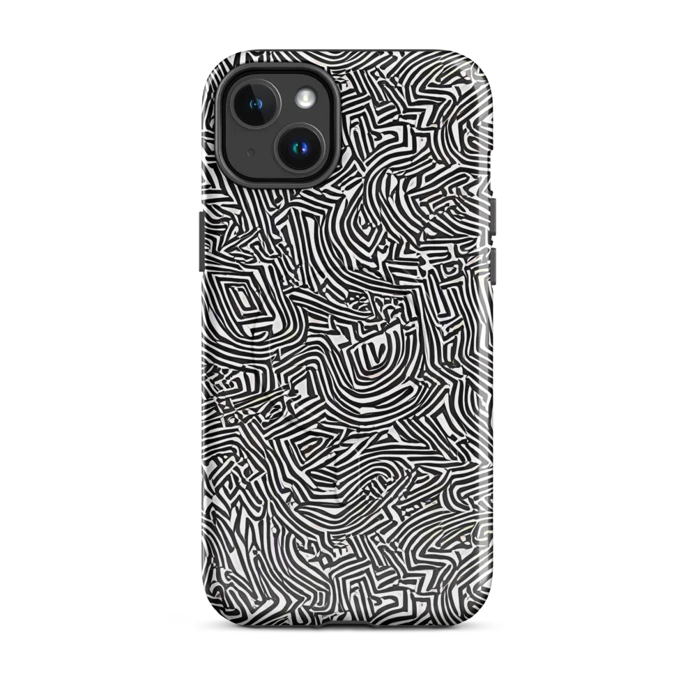 Obsidian Maze on MagSafe Tough Case for iPhone® — Front