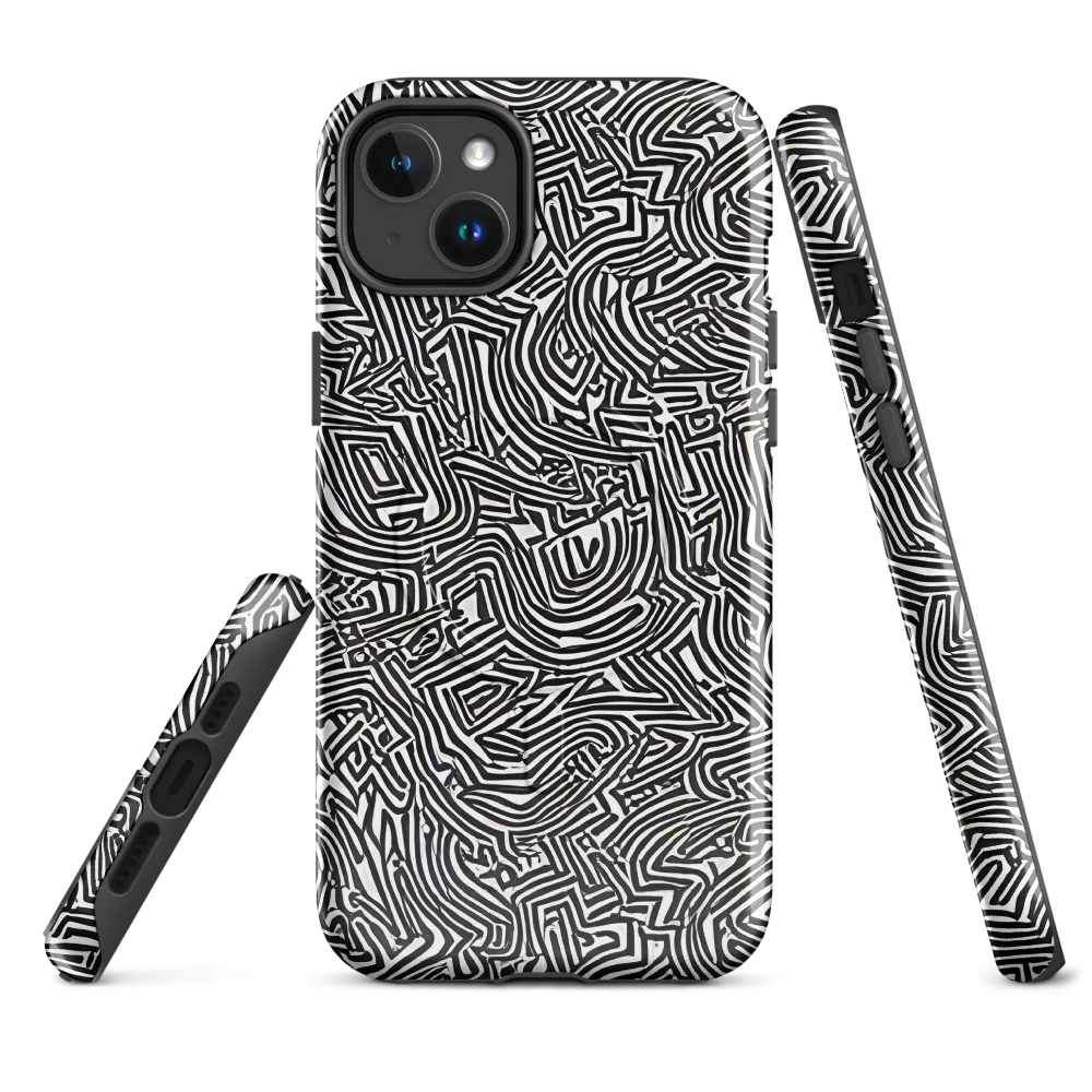 Obsidian Maze on MagSafe Tough Case for iPhone® — Front