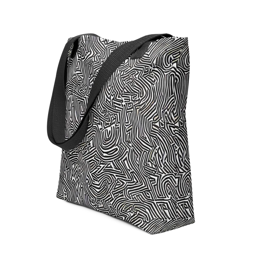 Obsidian Maze on Tote Bag — Front