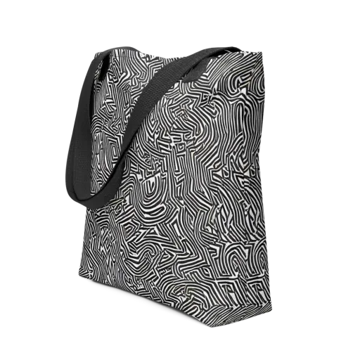 Obsidian Maze on a Tote Bag