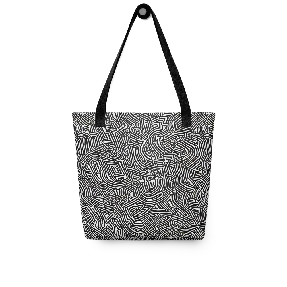 Obsidian Maze on Tote Bag — Front