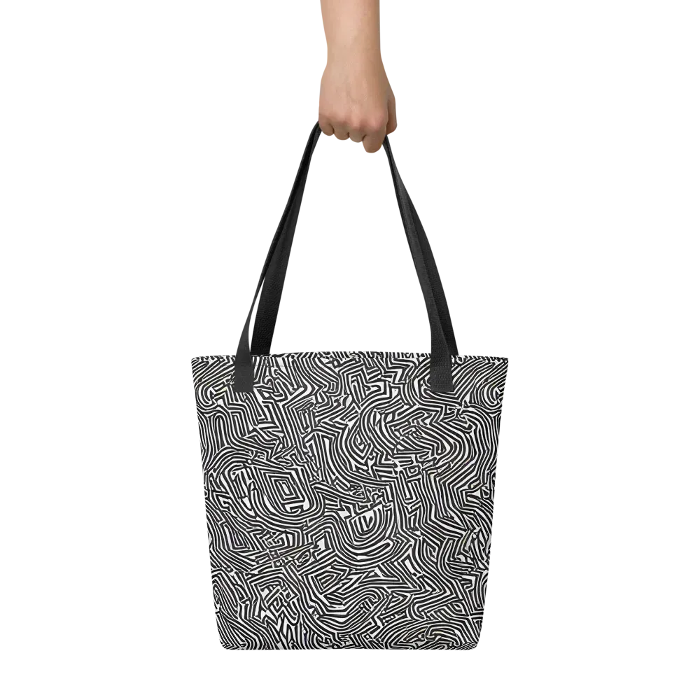 Obsidian Maze on Tote Bag — Front