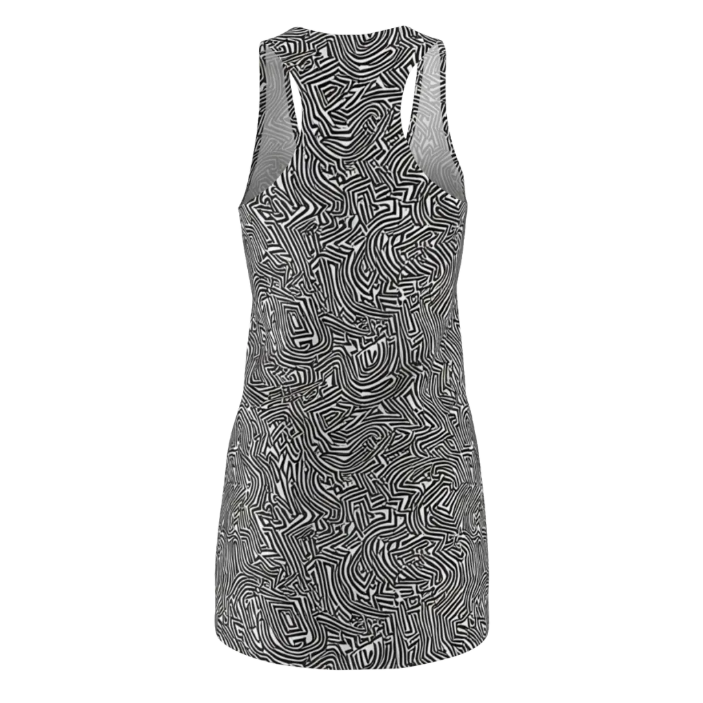 Obsidian Maze on Racerback Dress — Back
