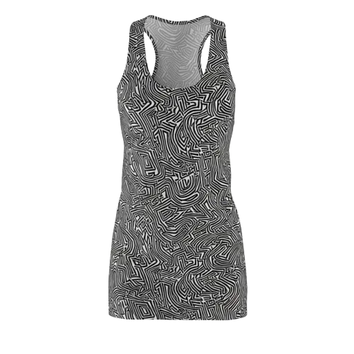 Obsidian Maze on a Racerback Dress