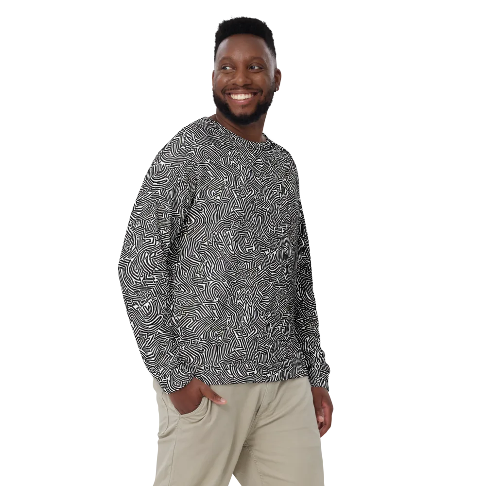 Obsidian Maze on Sweatshirt — Front