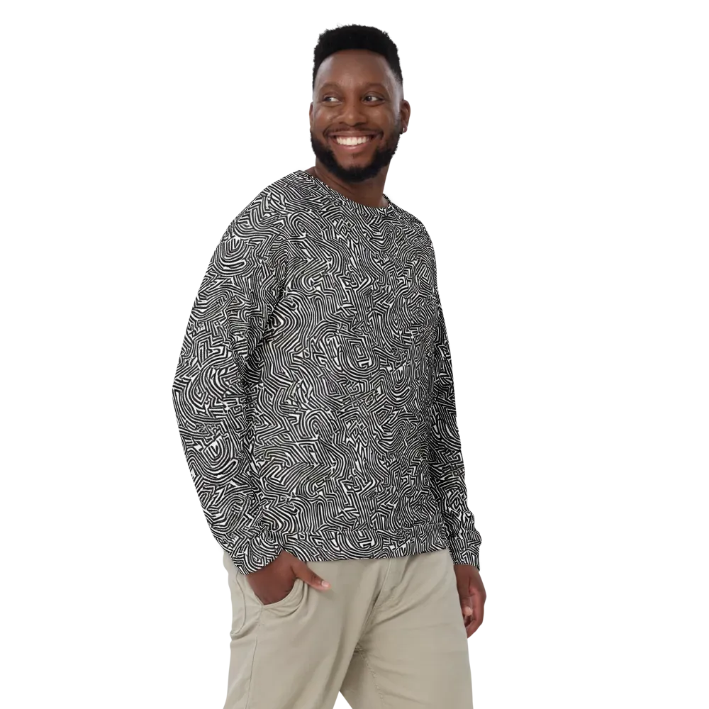 Obsidian Maze on Sweatshirt — Front