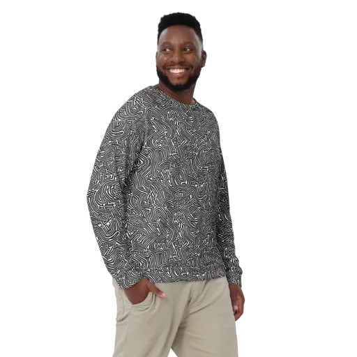 Obsidian Maze on a Sweatshirt
