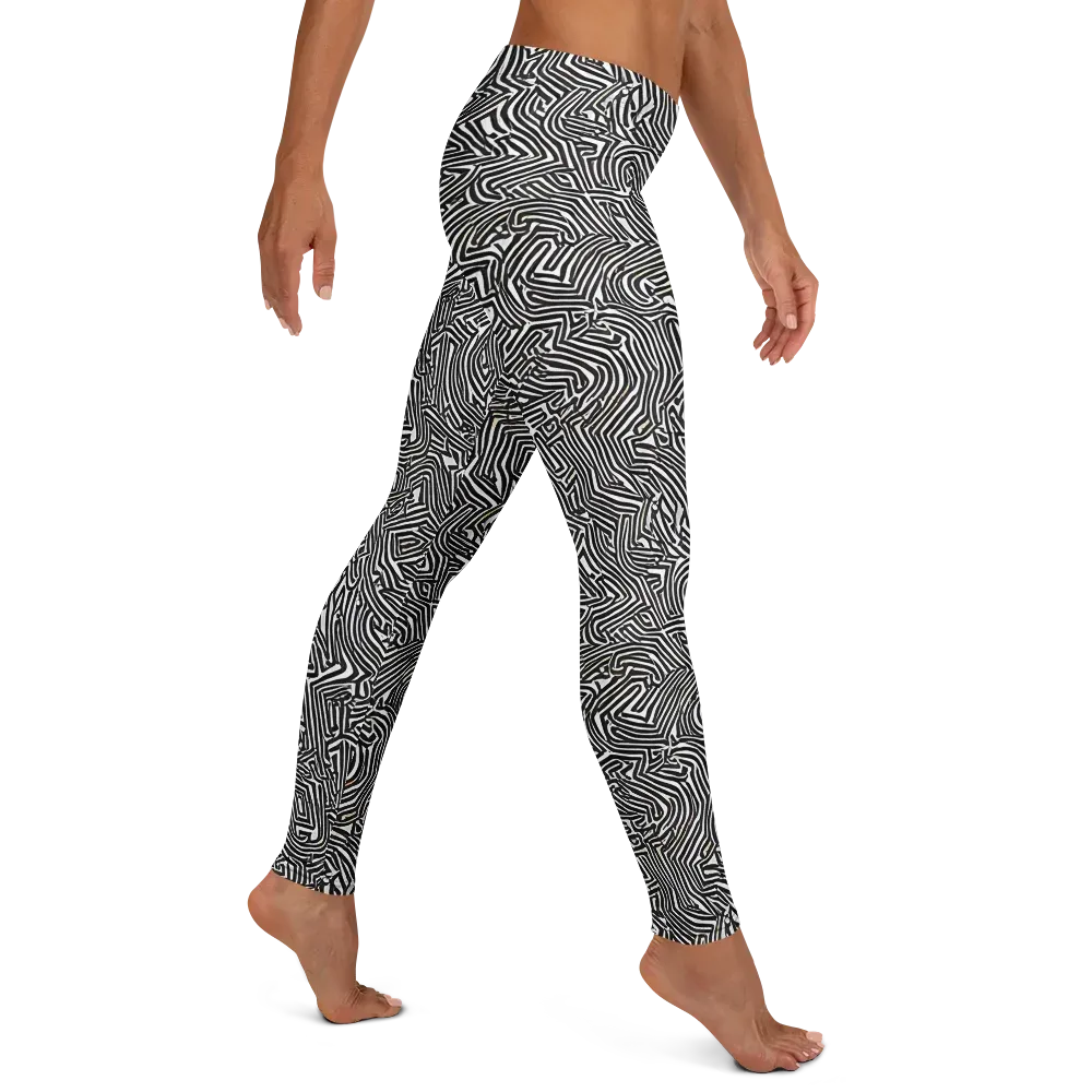 Obsidian Maze on Leggings — Right