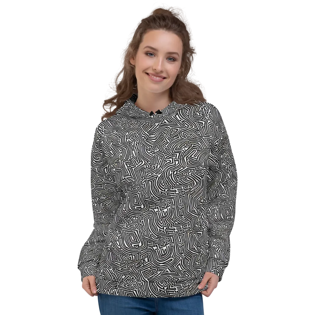 Obsidian Maze on Hoodie — Front