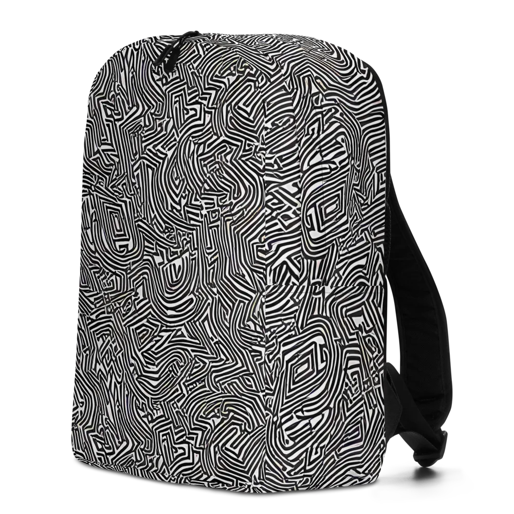 Obsidian Maze on Minimalist Backpack — Left