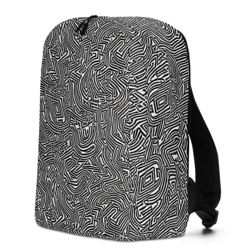 Obsidian Maze on a Minimalist Backpack