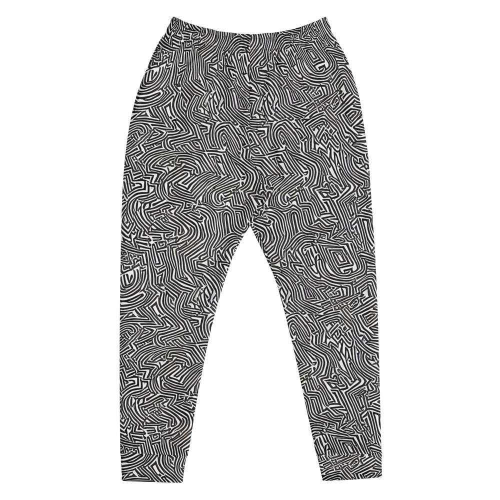 Obsidian Maze on Men's Joggers — Front