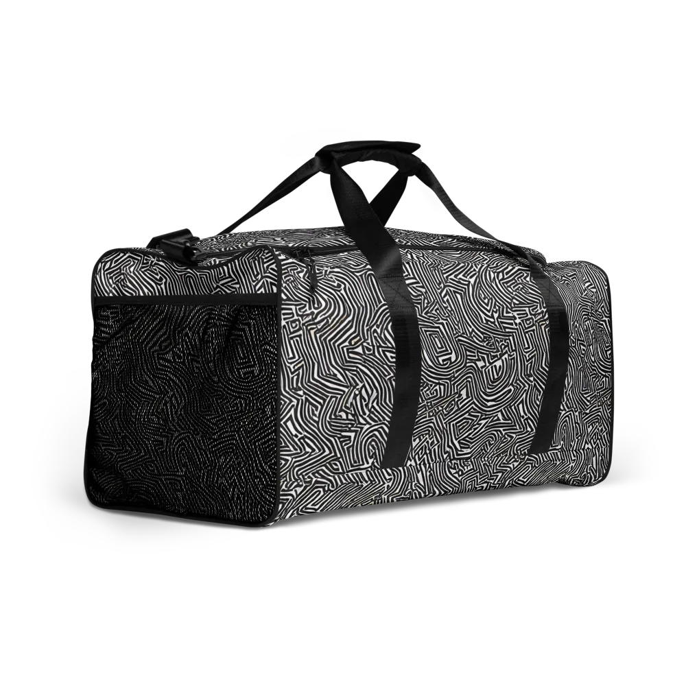 Obsidian Maze on Duffle Bag — Right Front