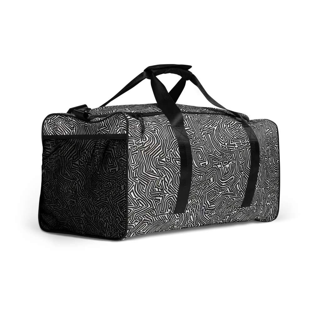 Obsidian Maze on Duffle Bag — Right Front