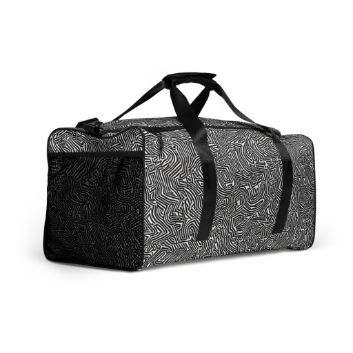 Obsidian Maze on a Duffle Bag