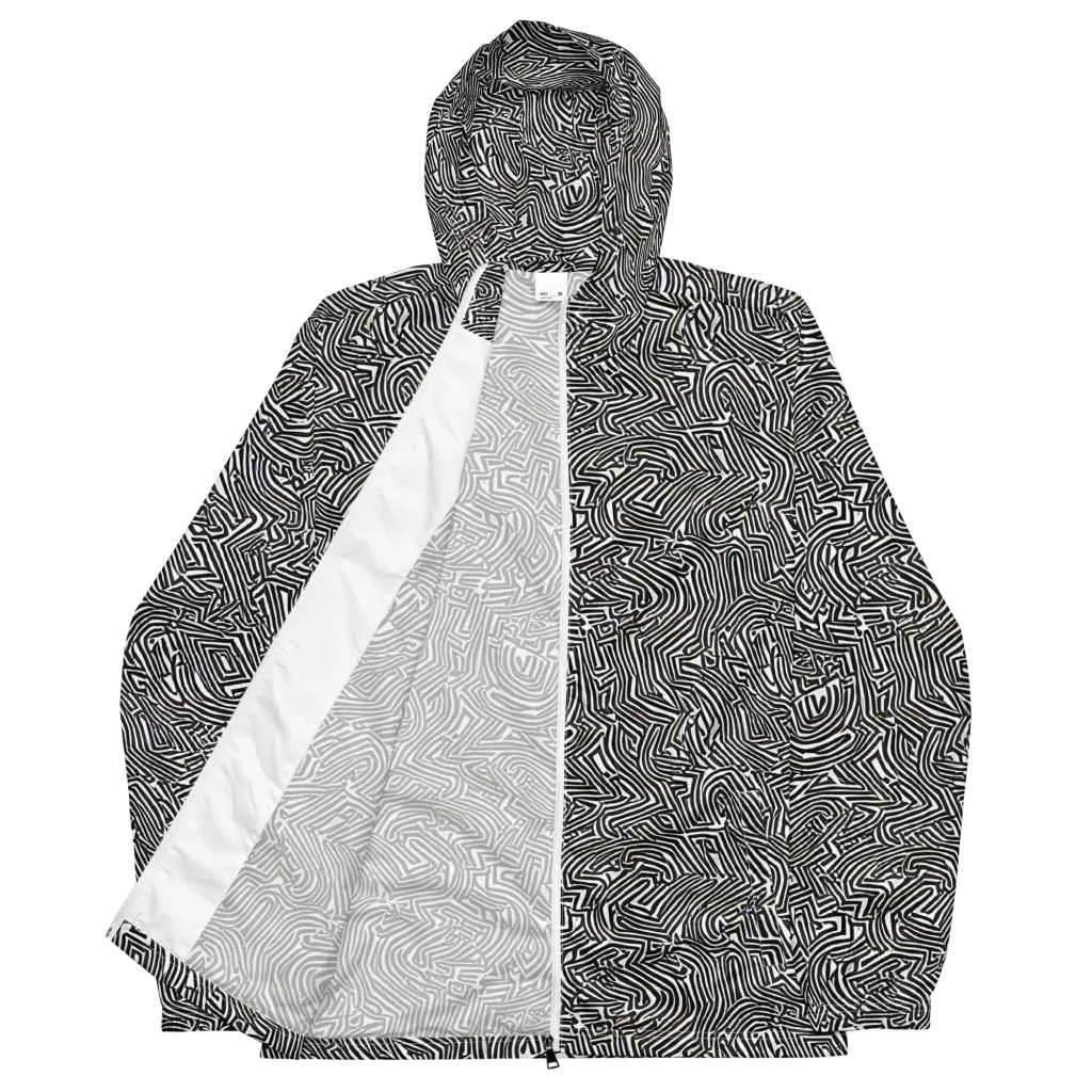 Obsidian Maze on Men's Windbreaker — Front