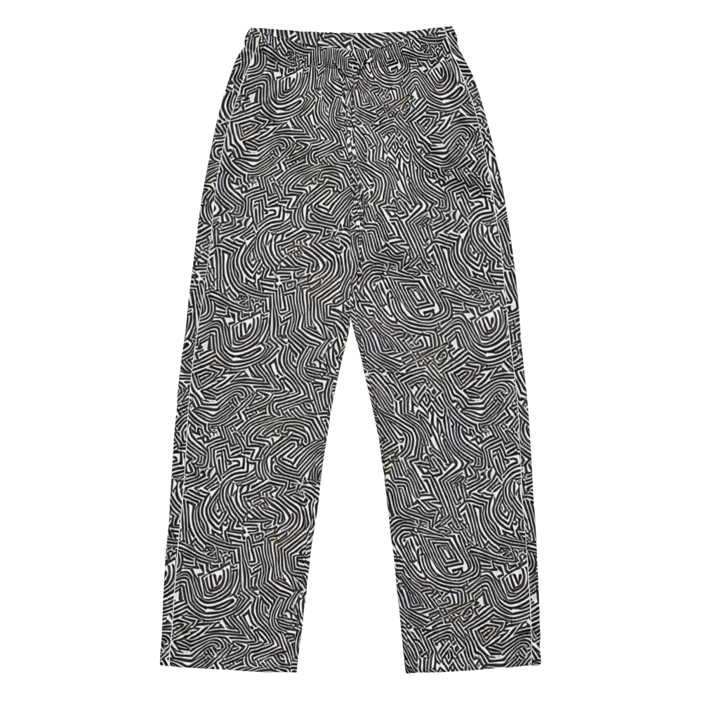 Obsidian Maze on Women's Pajama Pants — Front