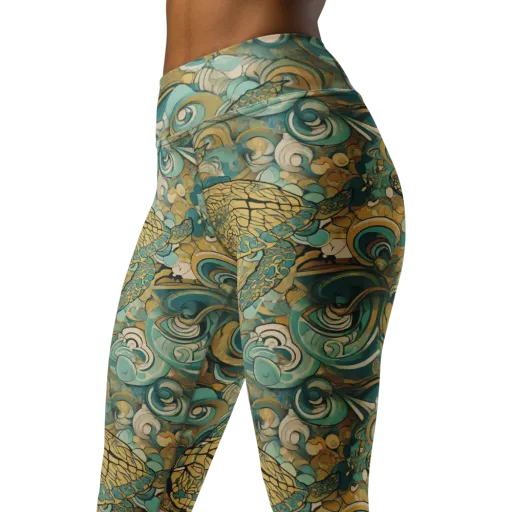 Tidepool Sonata on a Yoga Leggings