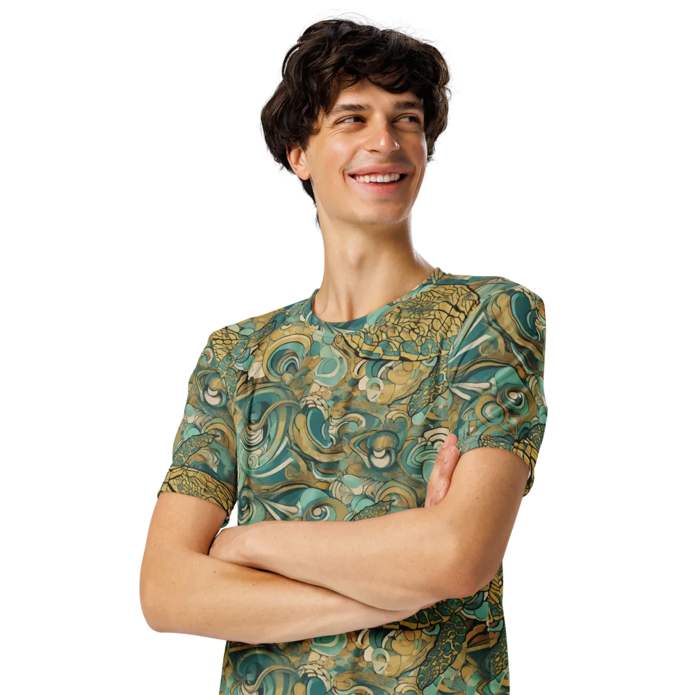 Tidepool Sonata on Men's Crew Neck T-Shirt — Left Front