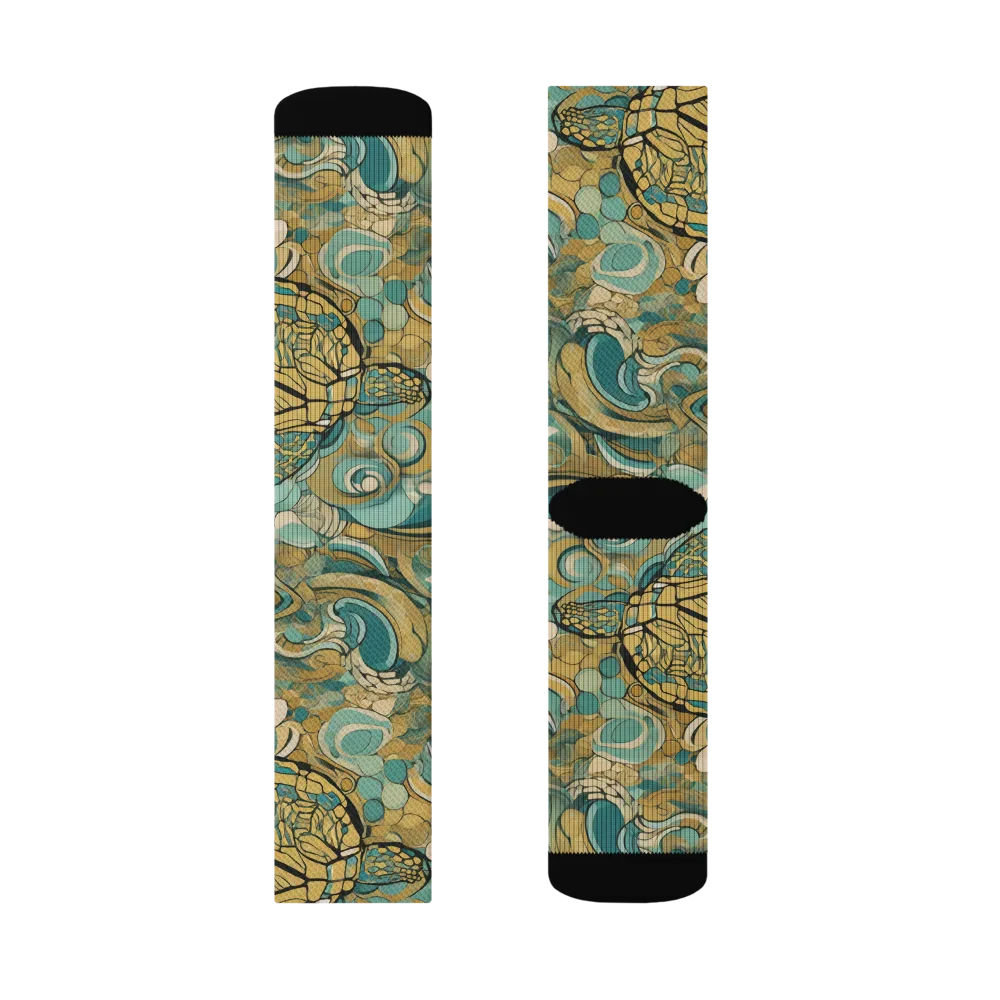 Tidepool Sonata on Socks — Right Sock