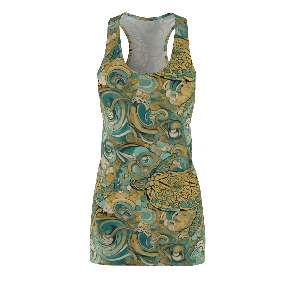 Tidepool Sonata on Racerback Dress — Front