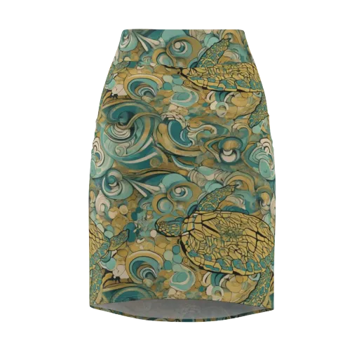 Tidepool Sonata on a Pencil Skirt