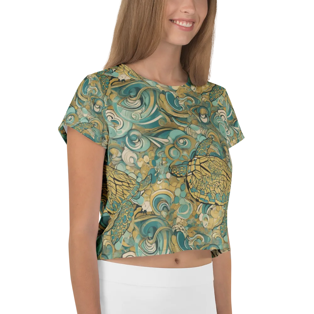 Tidepool Sonata on Crop Tee — Right