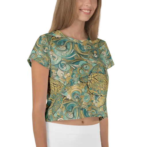 Tidepool Sonata on a Crop Tee