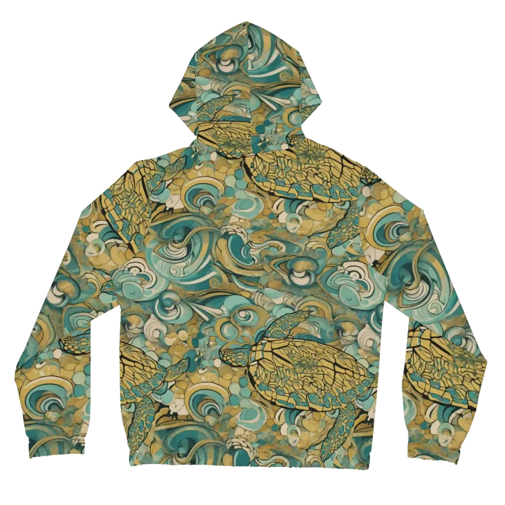 Tidepool Sonata on Women's Full-Zip Hoodie — Back