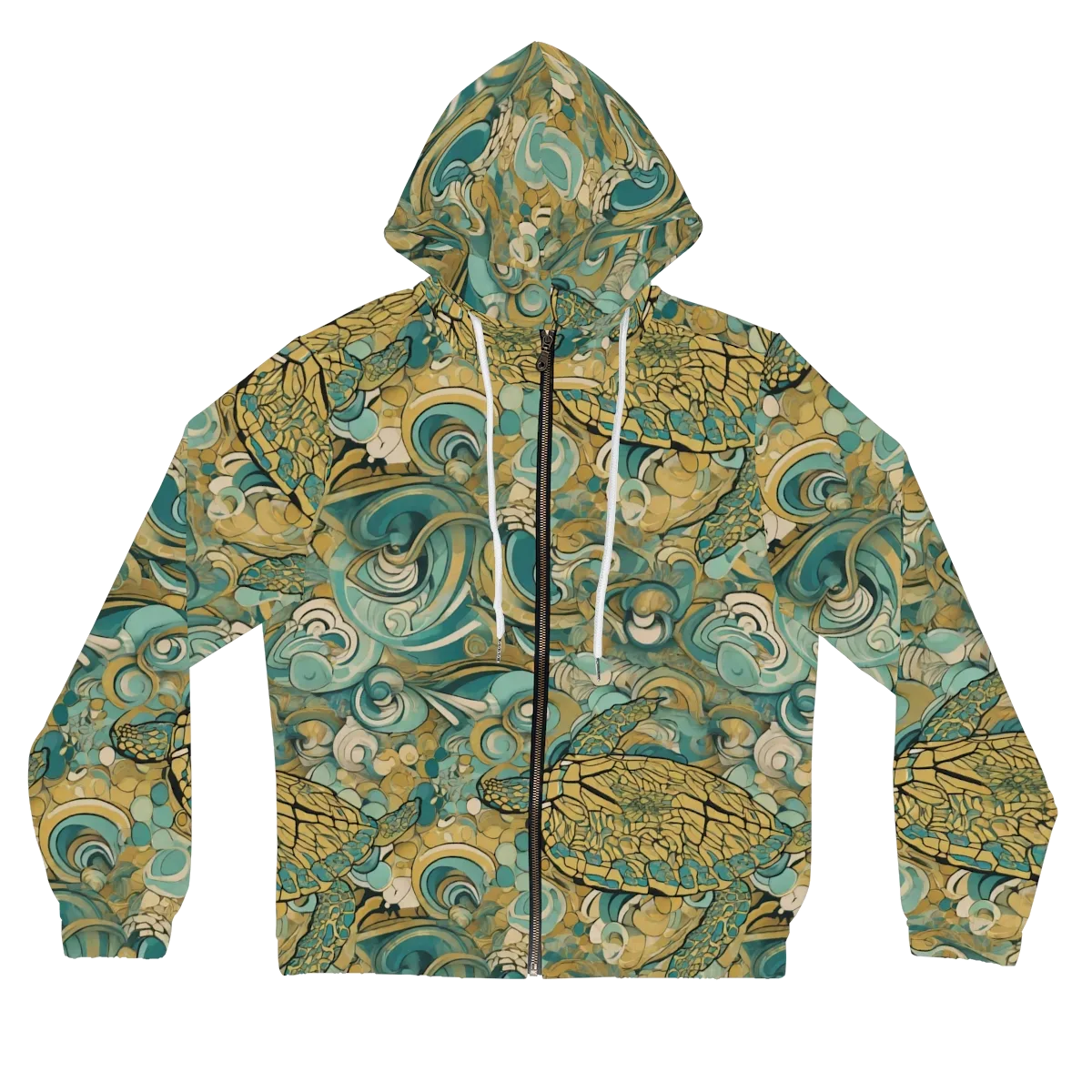 Tidepool Sonata on Women's Full-Zip Hoodie — Front