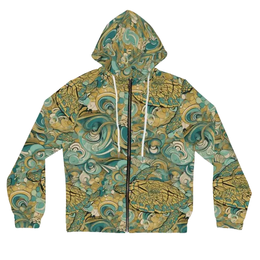 Tidepool Sonata on a Women's Full-Zip Hoodie