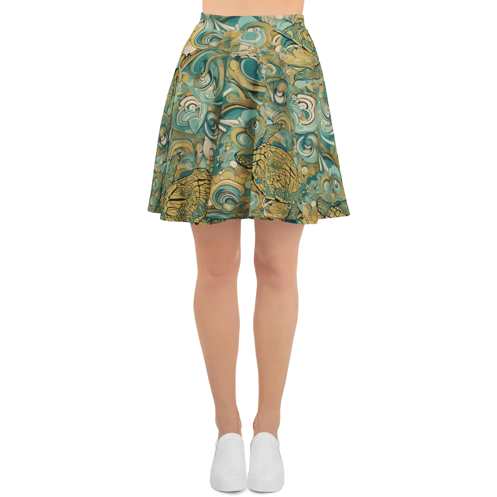 Tidepool Sonata on Skater Skirt — Front