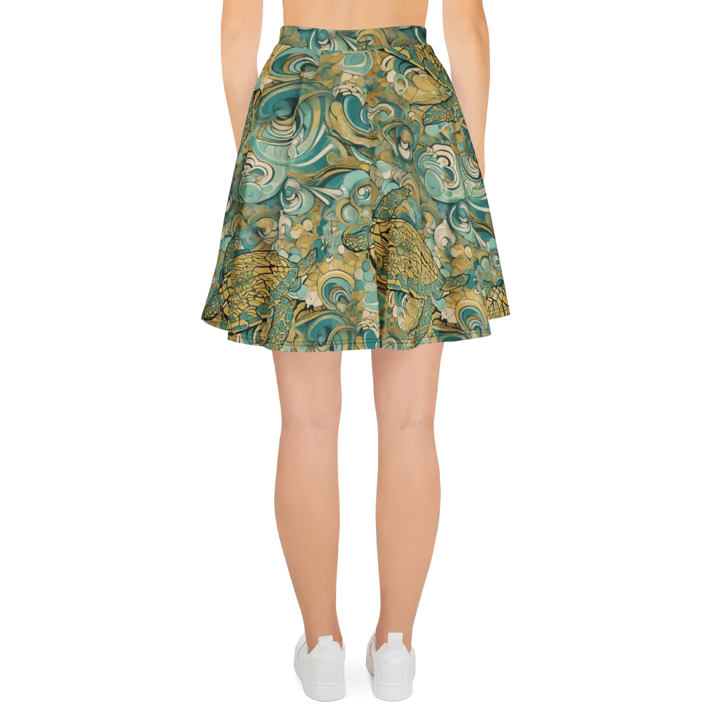 Tidepool Sonata on Skater Skirt — Back