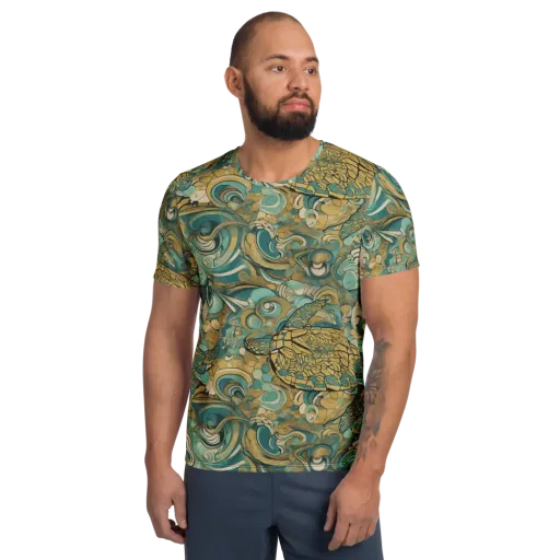 Tidepool Sonata on a Men's Athletic T-Shirt