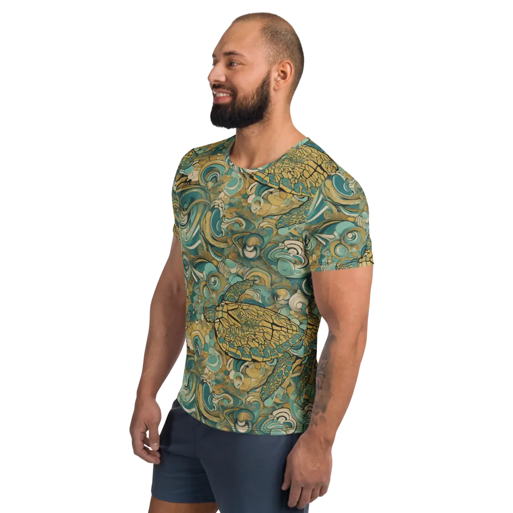 Tidepool Sonata on Men's Athletic T-Shirt — Left