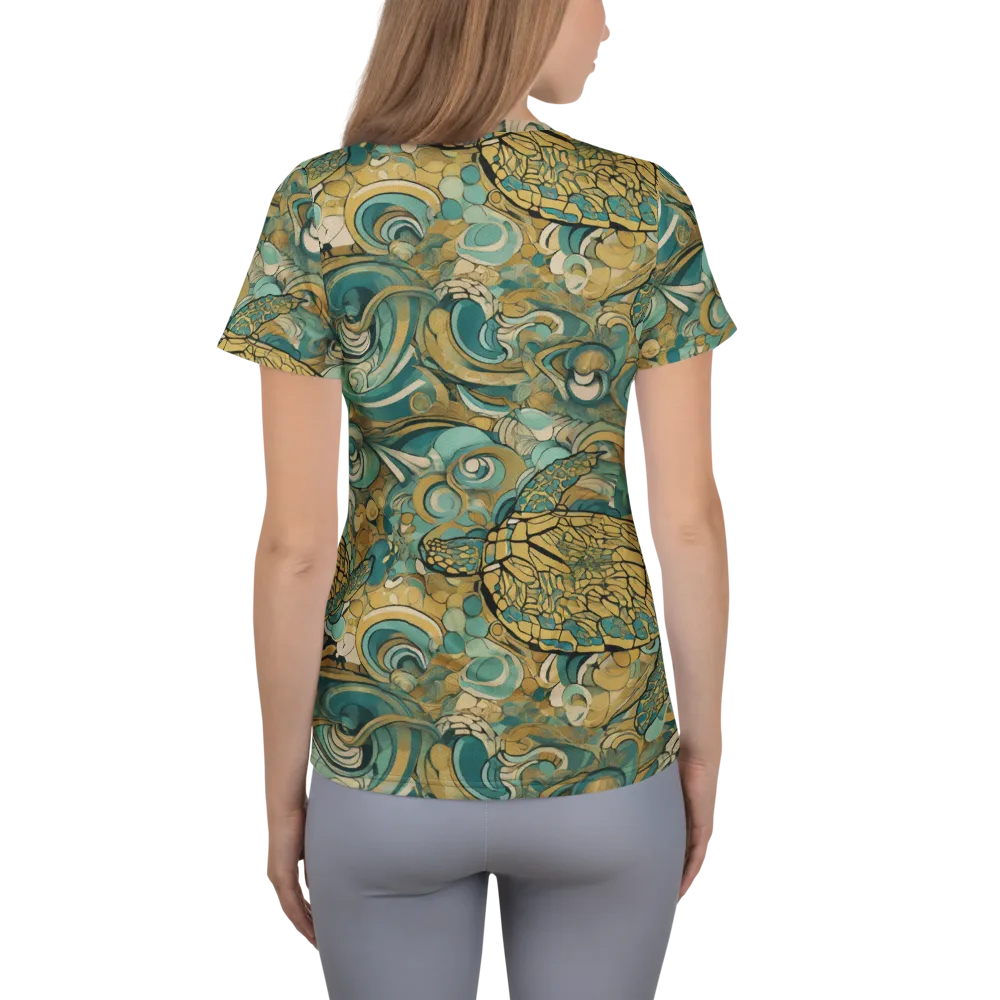 Tidepool Sonata on Women's Athletic T-Shirt — Back