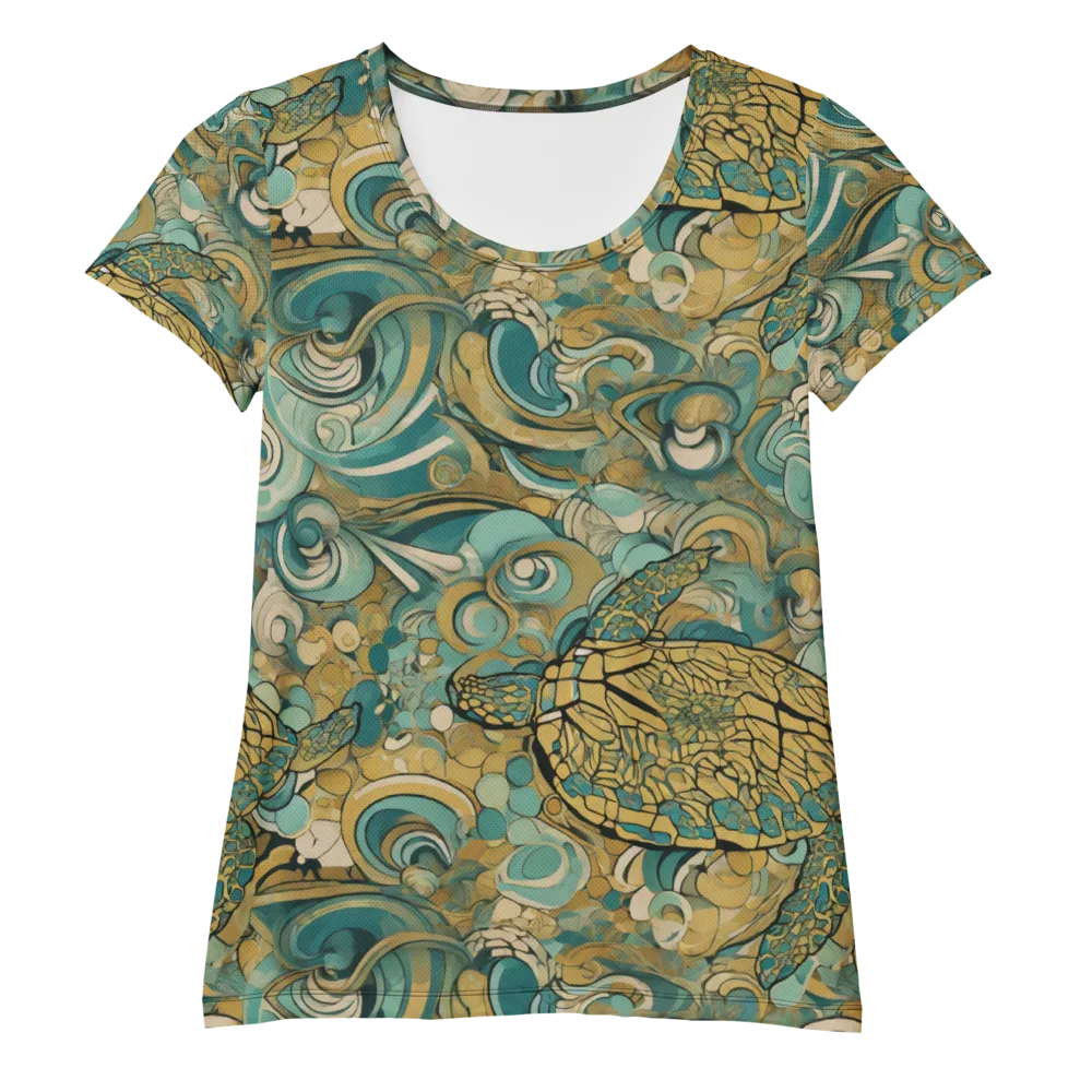 Tidepool Sonata on Women's Athletic T-Shirt — Front