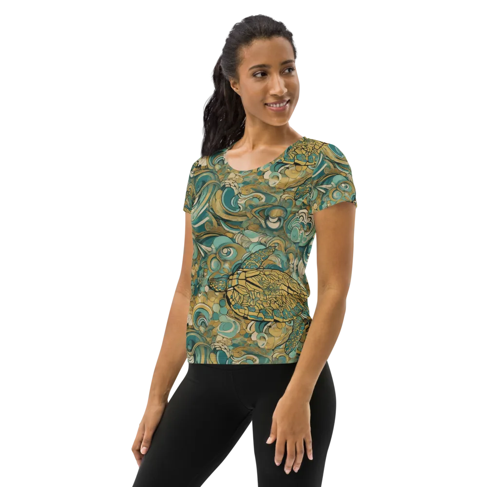 Tidepool Sonata on Women's Athletic T-Shirt — Left