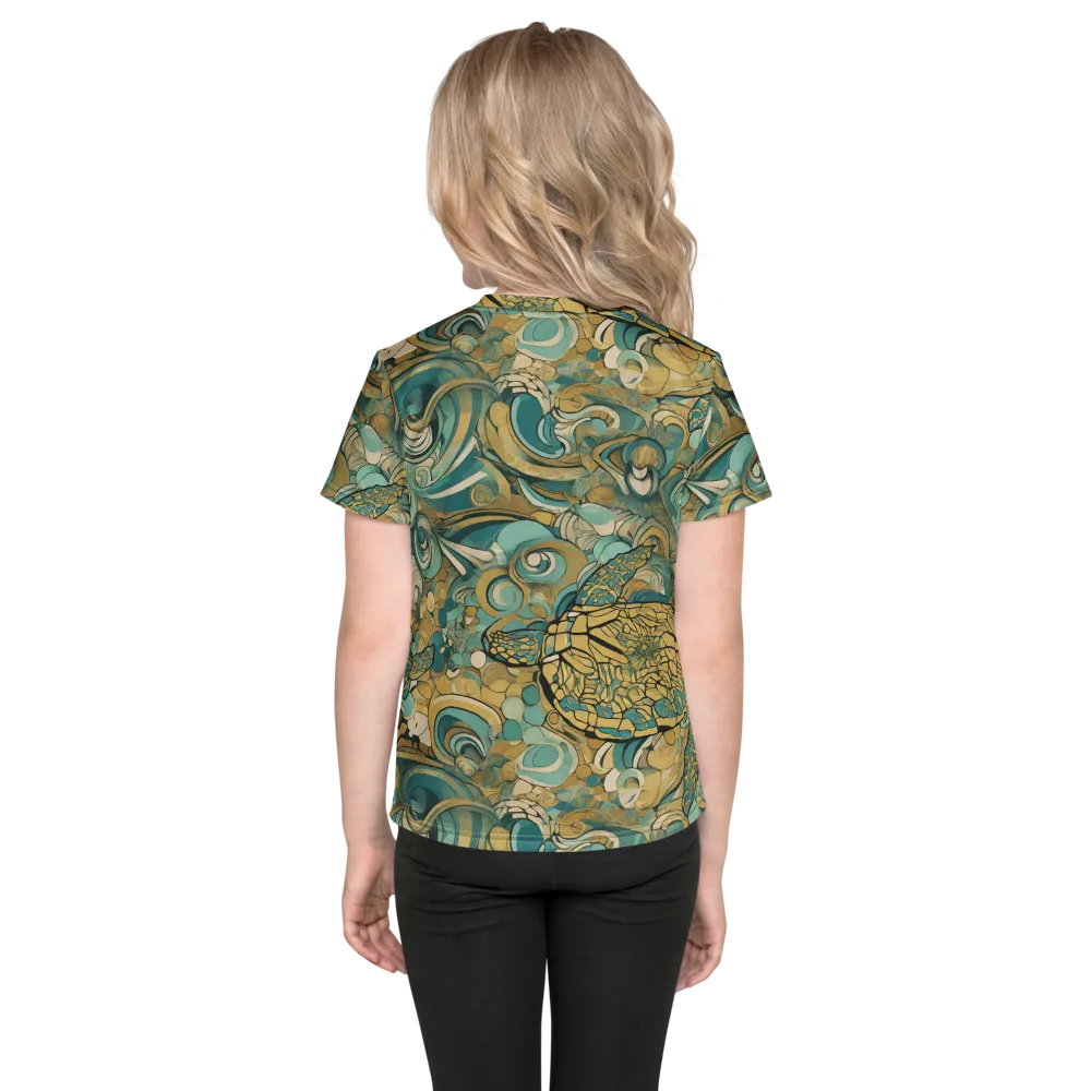 Tidepool Sonata on Kids Crew Neck T-Shirt — Back