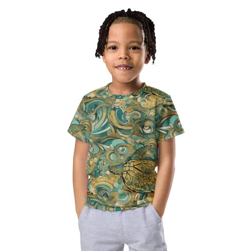 Tidepool Sonata on a Kids Crew Neck T-Shirt